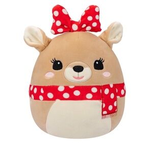 New 2024 Squishmallows Rudolph Red Nosed Reindeer Clarice 8" Plush